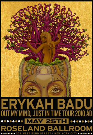 Erykah Badu Out my mind Just in time World Tour Concert