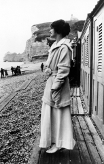 Coco Chanel (Gabrielle 'Coco' Chanel /n. French Fashion Designer. Photographed On The Beach In Etretat)