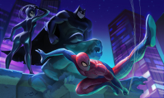 Spider-Man: Into the Spider-Verse (spiderman catwoman batman ) (Spider-Man: Across the Spider-Verse)