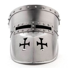 Early Crusader Half Helmet (Zeughaus Crusader Helmet 1,6mm Polished B-Stock)