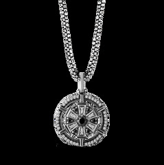 Star Wars The Imperial Diamond Pendant Necklace in Black Rhodium Over Sterling Silver