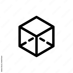 Cube icon, vector illustration. Flat design style. vector cube ...