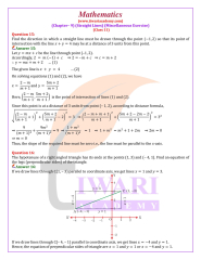 NCERT Solutions for Class 11 Maths Chapter 9 Miscellaneous Exercise