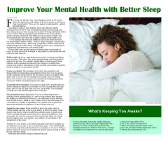 Improve Your Mental Health with Better Sleep - Healthy Talbot