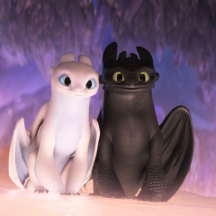 How to Train Your Dragon (Toothless Light Fury) (How to Train Your Dragon: The Hidden World)
