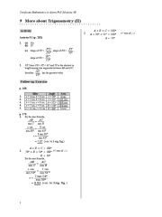 4BCh09 (More About Trigonometry 2) | PDF | Sine | Trigonometric ...