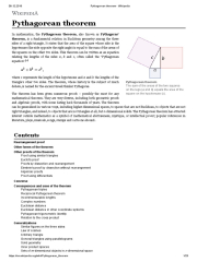 Pythagorean Theorem | PDF | Triangle | Trigonometric Functions