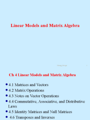 Linear Models and Matrix Algebra | PDF | Matrix (Mathematics ...