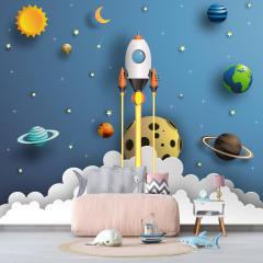 3D Space Theme Kids With Solar System (Solar System)