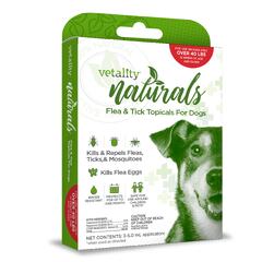 Vetality Naturals Flea & Tick Topicals for Dogs >40 lbs., 3 Dose ...