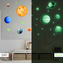 Glow in the Dark Stars and Planets Stickers (Solar System)