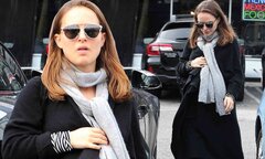 Natalie Portman glows as she steps out in winter clothes for lunch ...