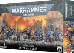 Warhammer Space Marines Infernus Marines + Paints Set (Games Workshop SPACE Marines 10 Infernus Marines #1 Warhammer 40K)