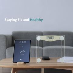 NUTRI FIT Digital Bathroom Scale (Expinsig Bluetooth Body Fat Scale Smart Wireless BMI Digital Bathroom Weight Scale Body Composition Monitor Health Analyzer with Smartphone App)