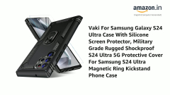 Vaki For Samsung Galaxy S24 Ultra Case With Silicone Screen ...