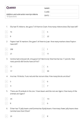 50+ Subtraction Word Problems worksheets for Kindergarten on ...