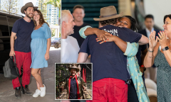 Seann Walsh beams as he reunites with pregnant girlfriend Grace ...