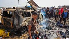 Israeli strike that killed 45 at camp for displaced Palestinians ...