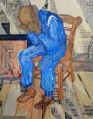 azzi Old Man in Sorrow by Vincent Van Gogh (At Eternity's Gate by Vincent Van Gogh)