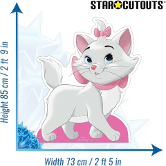 Marie from The Aristocats Cardboard Cutout Official Disney Standee (Star Cutouts SC4145 Marie Aristocats Star Mini Cardboard Cutout Disney Classic)