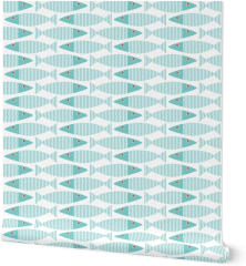 Spoonflower Peel & Stick Swatch - Wavy Bass White Waves ...