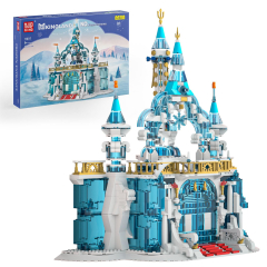 Mould King 11007 Building Blocks Set Frozen Entrance Bricks Movie Creator Series Diy Assembled Block Gift For Girls Toys (Frozen Castle)