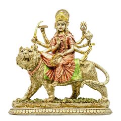 Amazon: BangBangDa Hindu Goddess Durga Idol Statue - Durga On ...