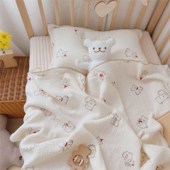 Amazon: AOJIM Muslin Baby Blanket, Cotton Baby Toddler Quilt ...