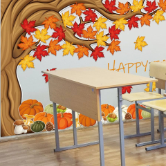 Amazon: 4Ft Big Tree Bulletin Board Set Fall Autmun Tree ...