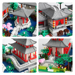 Chinese Architecture of Suzhou Garden Micro Building Blocks Set, Creative Building Set Toys Gifts for Adults and Kids (Chinese Architecture of Suzhou Garden Micro Building Blocks)