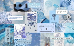 Blue Aesthetic Collage