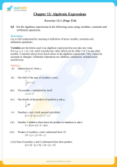 NCERT Solutions Class 7 Maths Chapter 12 Algebraic Expressions ...