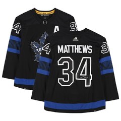 Auston Matthews Toronto Maple Leafs Autographed adidas 2022 Hart Trophy Winner Alternative Authentic Jersey with ''2022 Hart'' Inscription (Auston Matthews Black Toronto Maple Leafs Autographed Adidas Alternate Authentic Jersey)