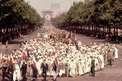 Bastille Day parade on the Champs-Elysées. Algerian war