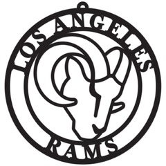 Black Los Angeles Rams 16'' Team Logo Cutout (Los Angeles Rams)