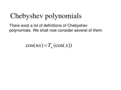 PPT - Generalized Chebyshev polynomials and plane trees PowerPoint ...