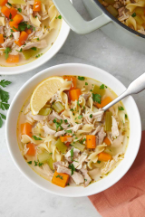 Chicken Noodle Soup {Egg Noodle Recipe} - Feel Good Foodie