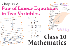 Class 10 Maths Chapter 3 Pair of Linear Equations in two Variables