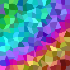 Colorful Irregular Rectangle Mosaic Vector Background Design (Triangle Multicolor )