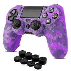 TNP Controller Skins for PS4 Silicone Protector Case Skin for Playstation 4 Controller Compatible with PS4 Slim (PS4 Controller Skin)