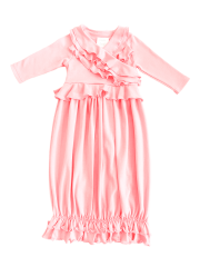 Lemon Loves Layette Girls Pima 'Jenna' Day Gown Girls Infant (Lemon Loves Layette Baby Girls Pale Pink Pima Cotton 'Emma')