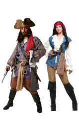 FUN Costumes Realistic Caribbean Pirate Costume Mens Pirate Costume (Realistic Caribbean Pirate Costume)