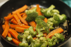 Broccoli and Carrot Stir Fry (Spring Broccoli And Peas Coconut Curry)