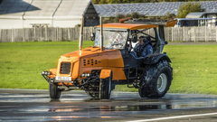 Top Gear - The Stig Does 87 MPH In A 500HP Tractor, Sets New World Record