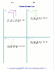 Free worksheets for the volume and surface area of cubes ...