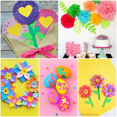 Valentine's Day Paper Flower Craft