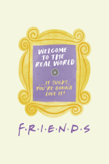 Friends Real World Sucks Kids Micro Raschel Throw Blanket (Friends - Welcome to the Real World)