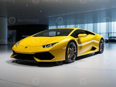 Lamborghini Huracan exhibition. Generative AI 32869841 Stock Photo ...