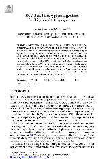 PDF) ECC Based Encryption Algorithm for Lightweight Cryptography