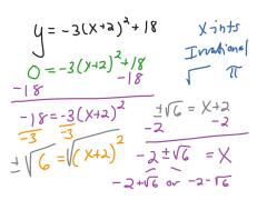 Using square roots to solve quadratics | Math, Algebra 2 ...